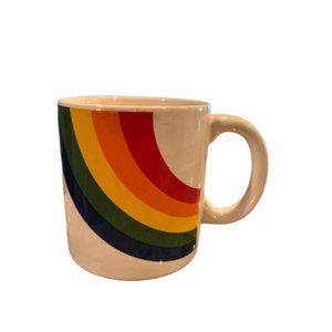 FTD Rainbow Coffee Mug Cup Pride Multi Color Vintage Colorful Happy